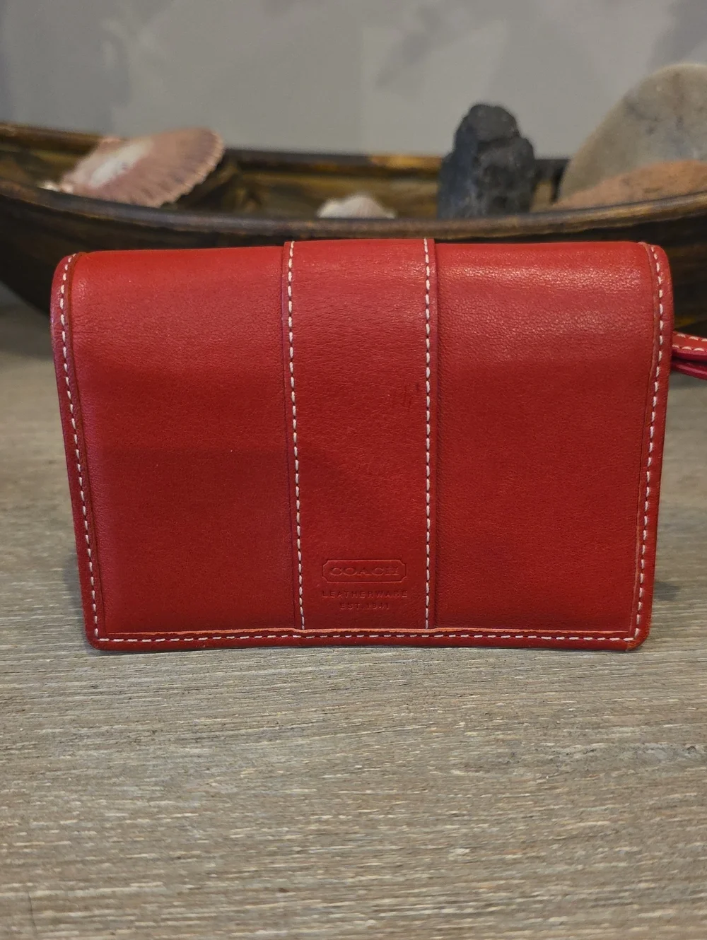Coach Red Vintage Bifold